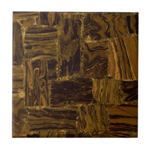 Tiger Fer Gemstone Imprimer Backsplaster Carreaux 