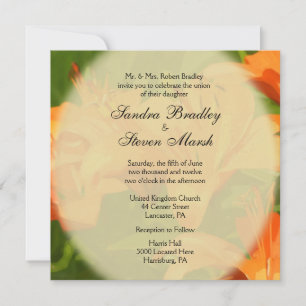 Tiger Lilies Invitations de mariage