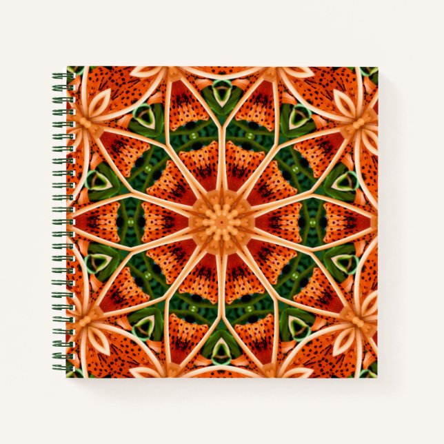 TIGER LILY MANDALA JOURNAL (Devant)