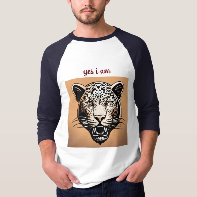 Tiger Majesty : Roaring Style for Men's T-shirt (Devant)