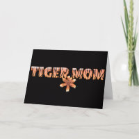 Tiger Maman avec Tiger Lily Carte de la Fête des m