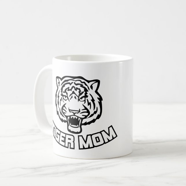 Tiger Maman Café Mug (Devant gauche)