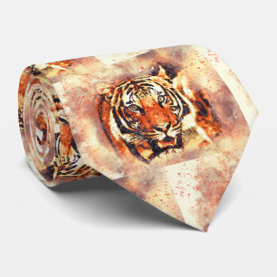 Tiger Masculine Tigers Chat Imprimer Motif Cravate