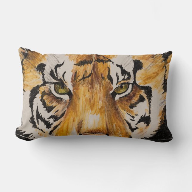 "Tiger" par T.S. Coussin Tire Lumbar (Recto)