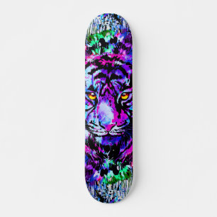 Tiger pourpre - Tiger Portrait Skateboard