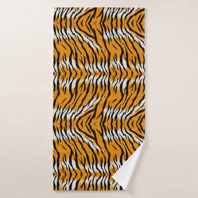 Tiger Skin Poster de animal Design Motif (Serviette de bain)
