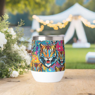 Tiger Tiger Tête arc-en-ciel teintures