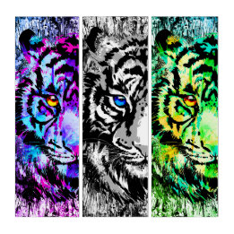 Tiger Tiger Tiger Tiger Tiger Triptyque Print