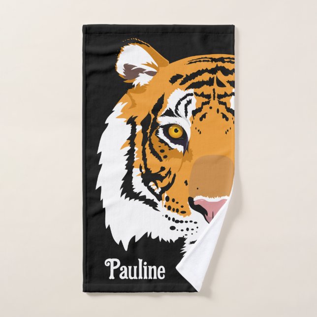 Tiger visage personnalisé (Serviette à main)