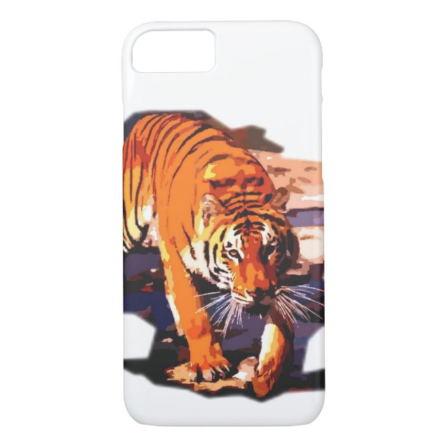 Tiger Walking iPhone 7 Coque (Dos)