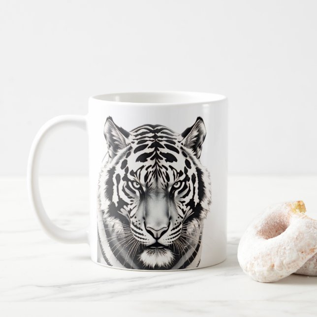 Tiger Wildlife Mug (Avec donut)