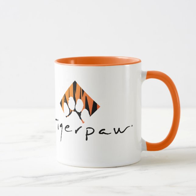 Tigerpaw tasse de sonnerie de 11 onces - orange (Droite)