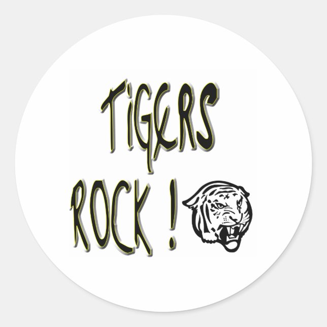 Tigers Rock ! Autocollant (Devant)