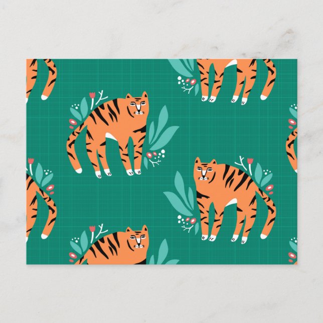 Tiges avec carte postale de fleurs (Devant)