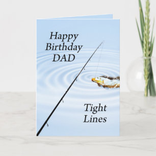 Tight lines carte d'anniversaire pour papa