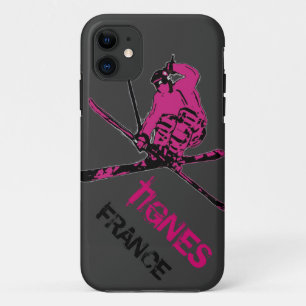 Tignes France gris rose iphone 5 coque