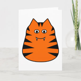 Tigr - carte de voeux mignonne de tigre