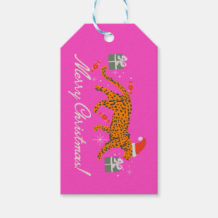 Tigre à la mode avec lèvres rouges et étiquette ca