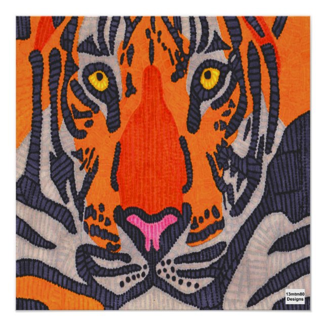 Tigre - Affiche imprimée (Devant)