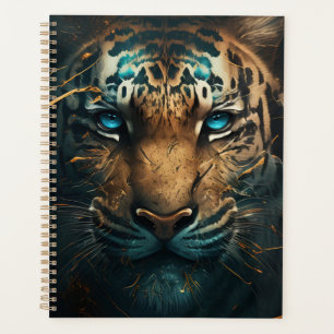 tigre aux yeux bleu