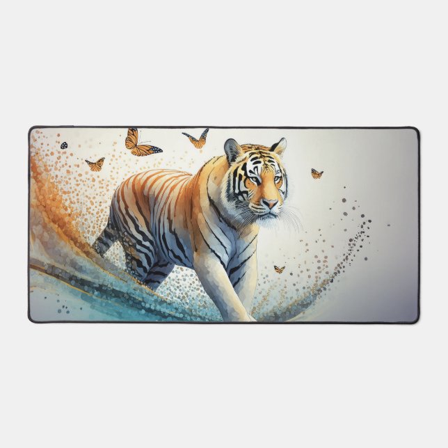Tigre avec papillons (Recto)