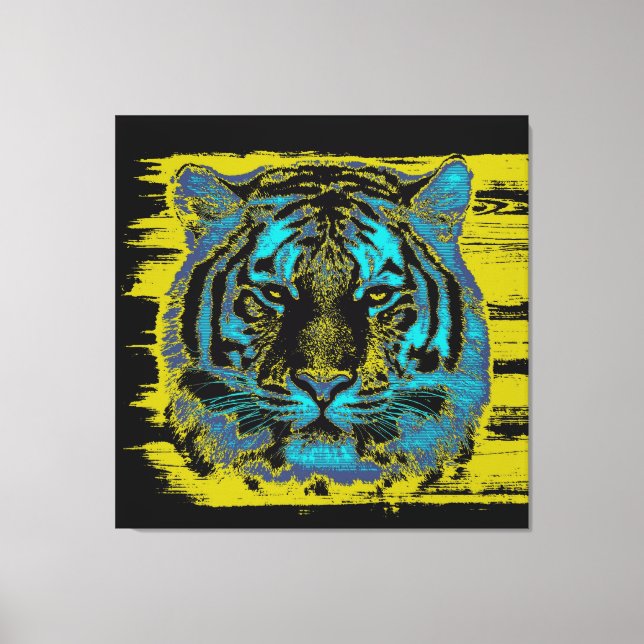 Tigre Beaux Art Enveloppé Toile (Recto)