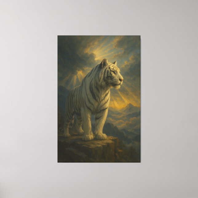 Tigre Blanc - Impression d'Art Fin (Recto)
