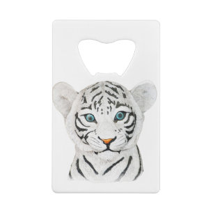 Tigre Blanc Mignon Et Beau Avec Des Yeux Bleus