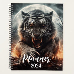 Tigre blanc rugissant