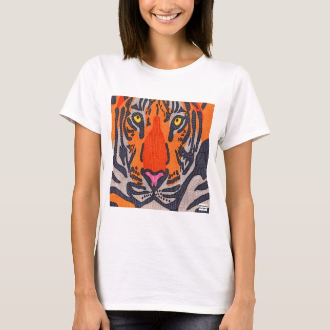 Tigre (blanc) - T-Shirt Basique pour Femme (Devant)