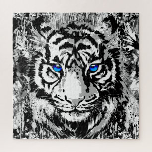 Tigre blanc - Tiger Portrait Jigsaw Puzzle