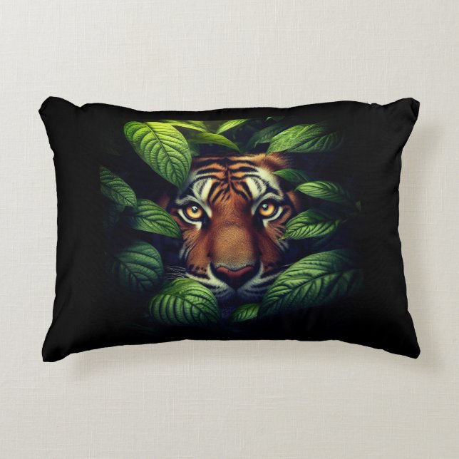 Tigre caché - Coussin (Devant)
