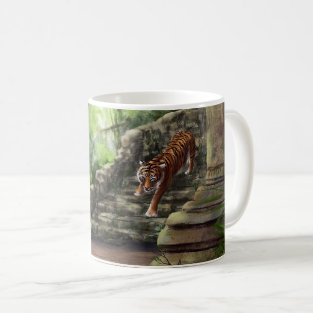 Tigre dans une tasse de jungle (Devant droit)