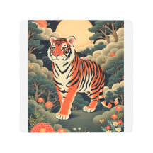 Tigre de gardien dans la forêt de Joseon