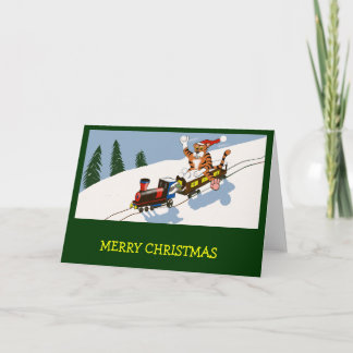 Tigre de la carte de Noël