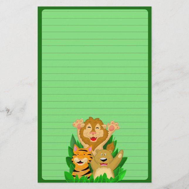 Tigre de lion et papeterie d'ours (ordonnée) (Devant)