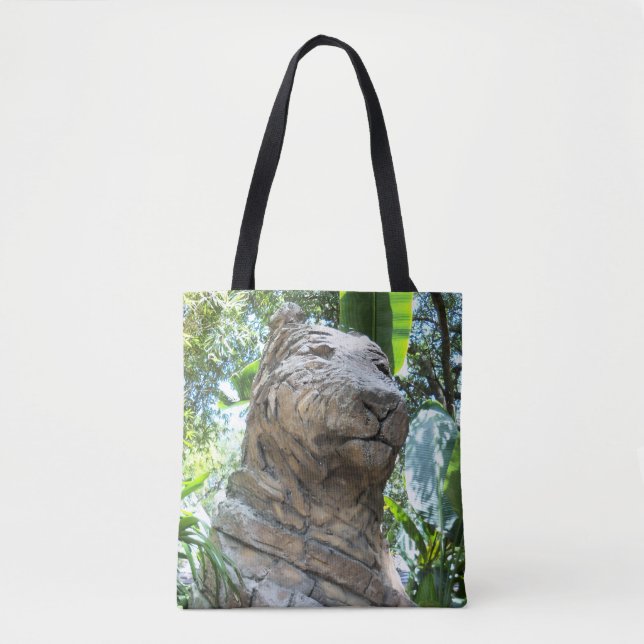 Tigre de pierre sur un sac fourre-tout (Devant)