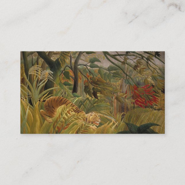 Tigre de Rousseau cartes de visite (Devant)