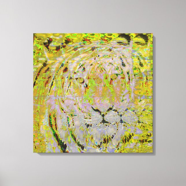 tigre de Sibérie sur toile enroulée (Recto)