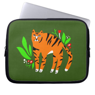 Tigre en fleurs Sac électronique