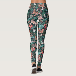 Tigre et Léopard Animal Jungle Imprimer Leggings