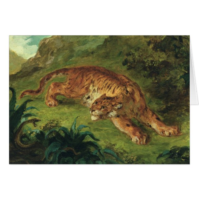 Tigre et serpent, 1858 (Devant horizontal)