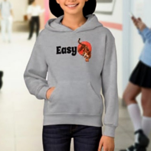 "Tigre Facile" Sweat à Capuche Drôle pour Enfants  (Créateur téléchargé)