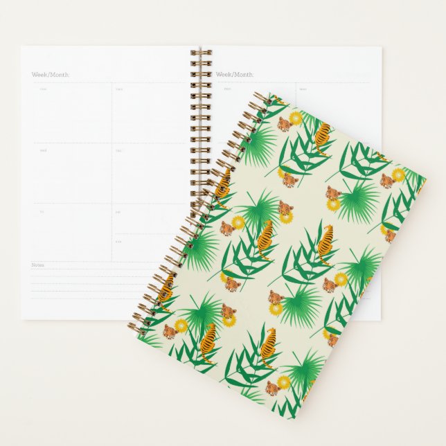 Tigre floral tropical (Devant avec enveloppe)
