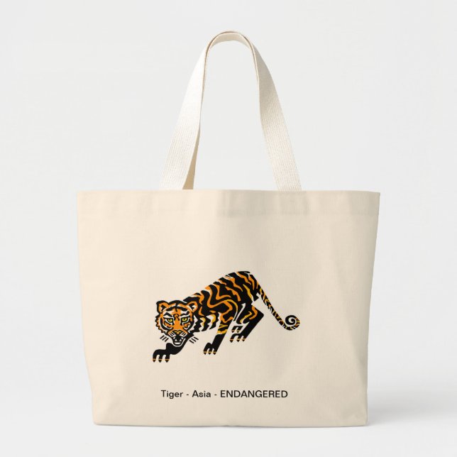 Tigre - grand sac fourre-tout (Devant)