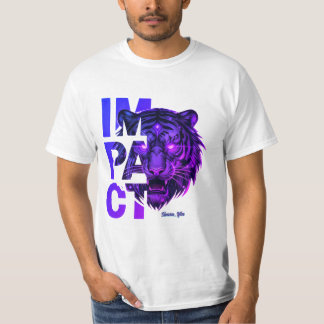 Tigre 'IMPACT' - T-Shirt à l'esthétique violet gra