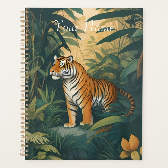 Tigre majestueux dans la Jungle Elégant Art de la  (Devant)