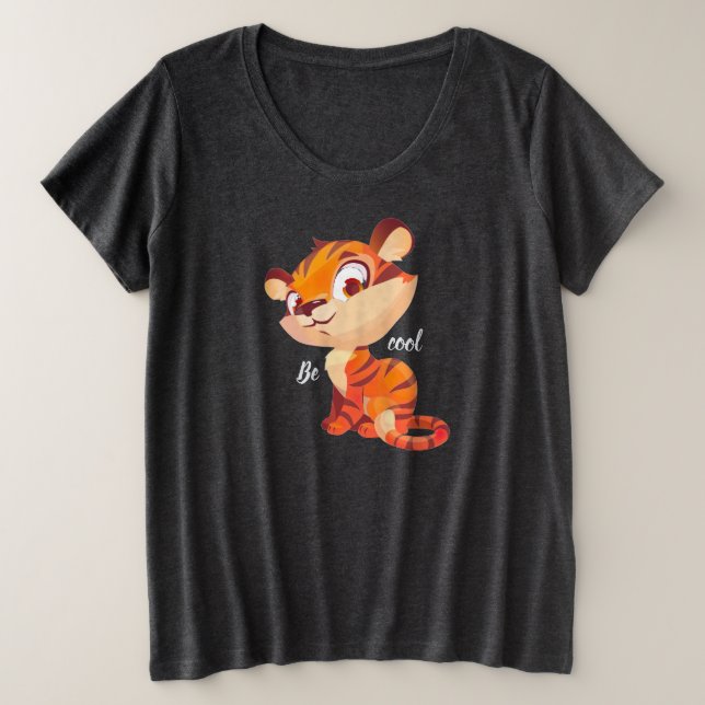 Tigre Mignon Sois Cool Dessin Animé (Design devant)