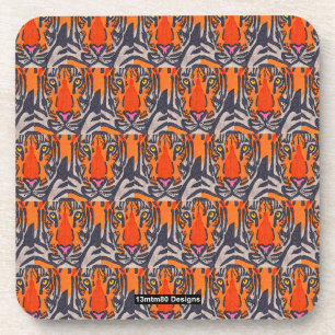Tigre (motif) - Dessous de verre en plastique