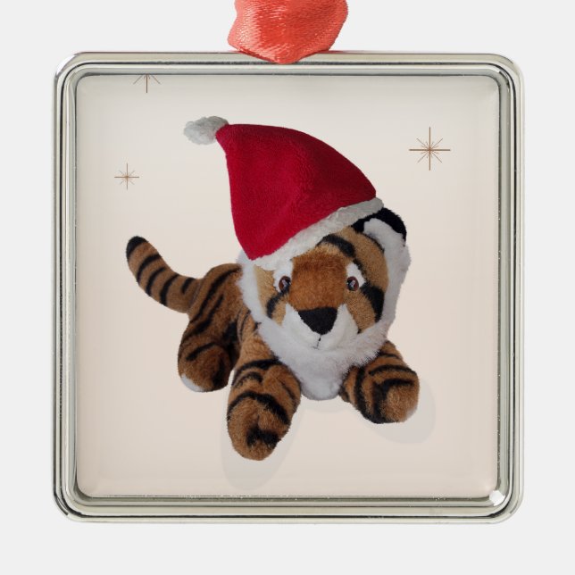 Tigre mou mignon de jouet dans la décoration de (Devant)